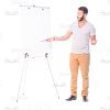 Latino Man With Folder And Flipchart Cutout Photo Pack-14844