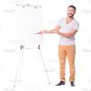 Latino Man With Folder And Flipchart Cutout Photo Pack-14845