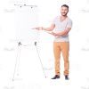 Latino Man With Folder And Flipchart Cutout Photo Pack-14846