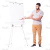 Latino Man With Folder And Flipchart Cutout Photo Pack-14848