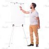Latino Man With Folder And Flipchart Cutout Photo Pack-14852