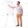 Latino Man With Folder And Flipchart Cutout Photo Pack-14854