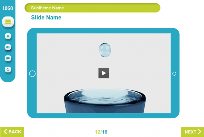 Slide With Video On Mobile Device — eLearning Lectora Template