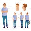 Vector Characters In Several Poses-16573