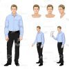 Vector Characters In Several Poses-16583