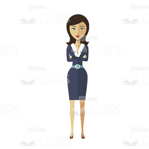 Young Business Lady Vector Character Package-16522