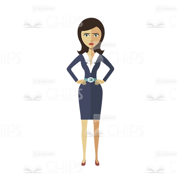 Young Business Lady Vector Character Package-16523