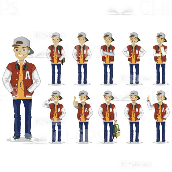 Package Of Vector Characters In Multiple Poses -16348
