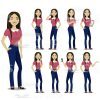 Package Of Vector Characters In Multiple Poses -16350