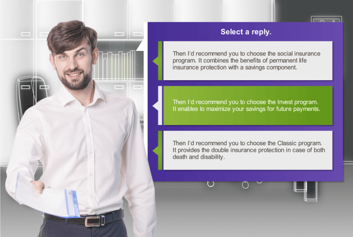 Insurance Company Manager — Storyline Template for eLearning
