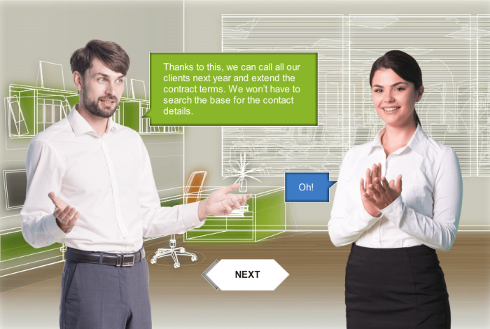 People Communicate — eLearning Storyline Template for e-Courses