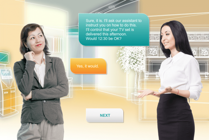 Two Women Talking — Download Storyline Template for e-Course Development