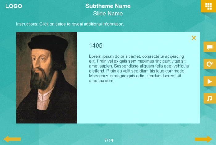 Popup on Turquoise Background — Articulate Storyline Sample
