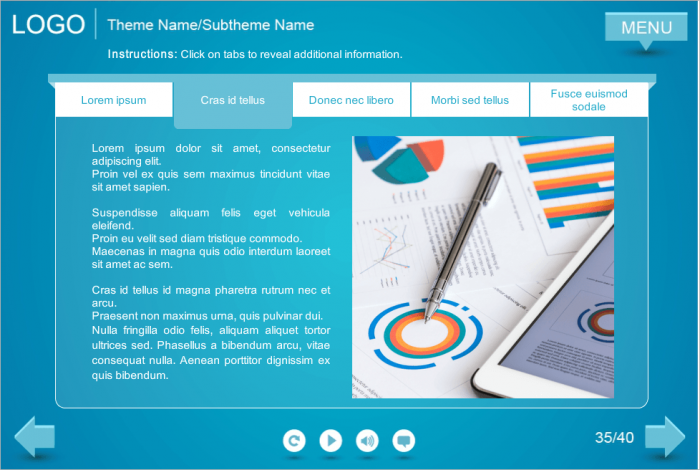 Active Tab — Storyline Samples for eLearning Courses