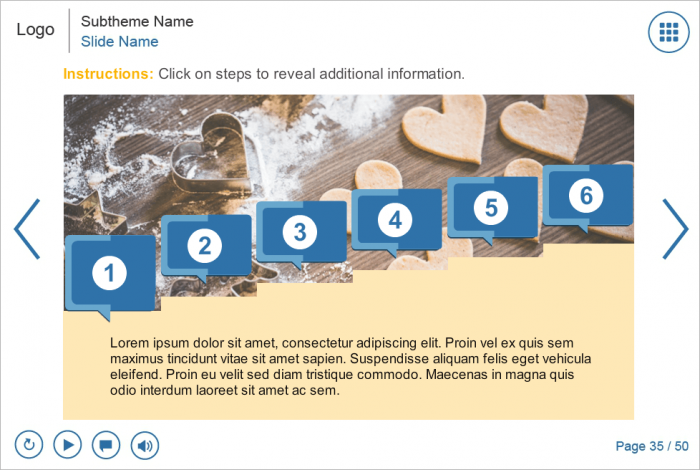 Clickable Steps — Storyline Template Pack