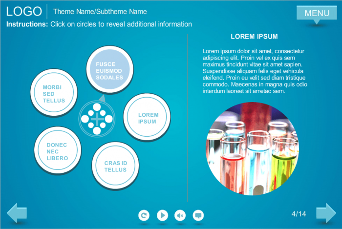 Slide with Buttons — Storyline Interaction