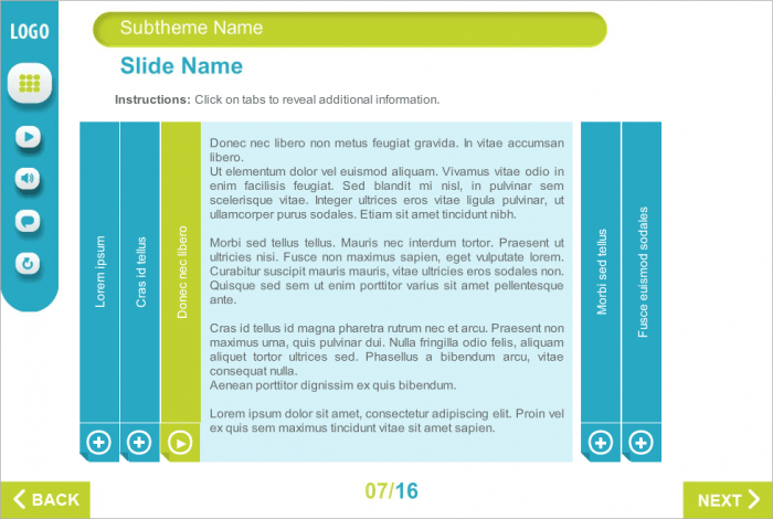 Text Information — Storyline Template Package