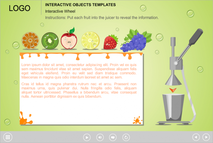Horizontal Tabs — eLearning Template for Articulate Storyline