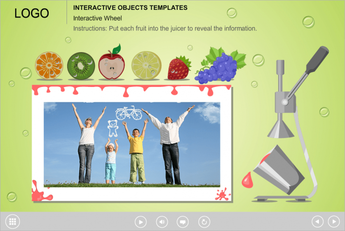 Fruits Buttons — Gamified Storyline Templates