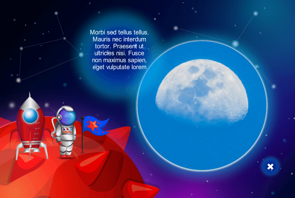 Astronaut on Space Journey — Gamified Storyline Templates Astronaut on Space Journey — Gamified Storyline Templates