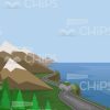 Mountain Landscape Vector Background Package-16365