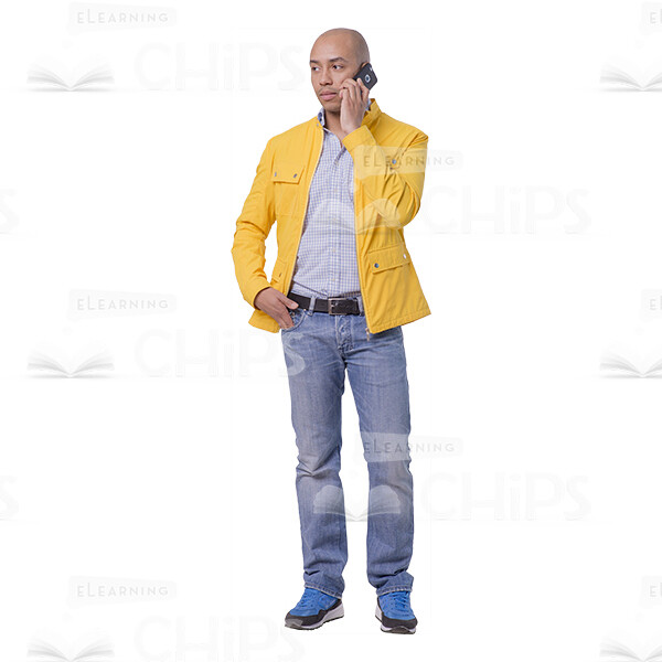 Nice Latino Man With Mobile Phone Cutout Photo Pack-16200