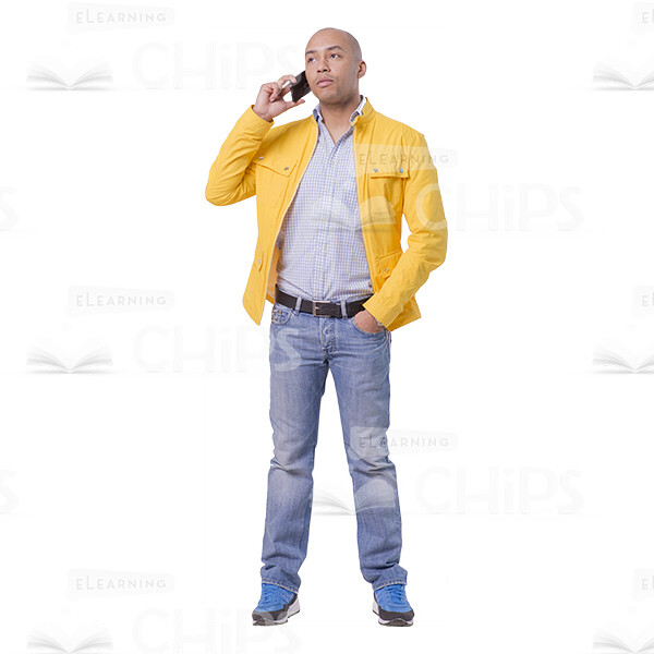 Nice Latino Man With Mobile Phone Cutout Photo Pack-16202