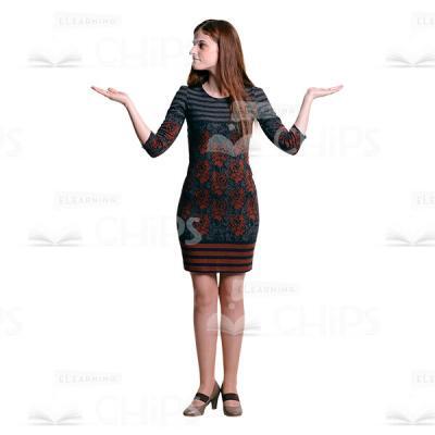 Young Girl Imitating Scales Cutout Picture-0