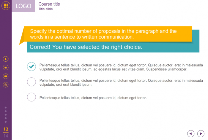 Single Choice Question — eLearning Templates for Articulate Storyline