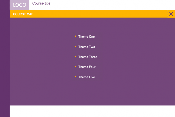 Simple Purple Course Map — Storyline Template
