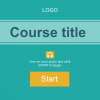 Turquoise Course Title Slide — Storyline Template Package