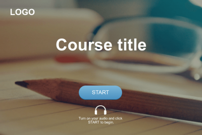 Course Title Slide — Storyline Template Package