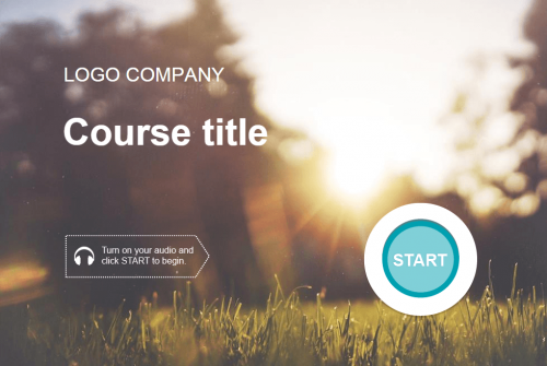 Course Title Slide — Lectora Template Package