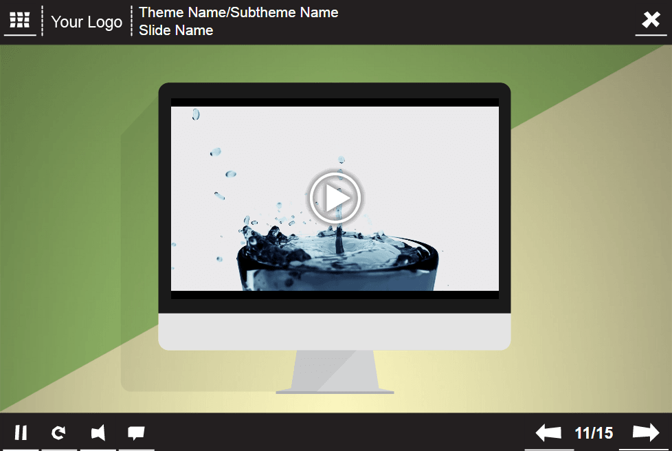Slide With Video — eLearning Lectora Template Slide With Video — eLearning Lectora Template
