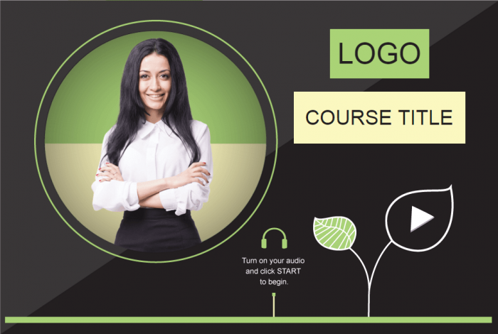 Course Title Slide — Lectora eLearning Template
