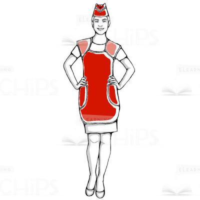 Hand-Drawn Sales Assistant Vector Character-0