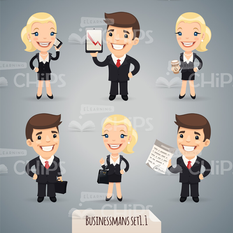 Business People Vector Character Set-0