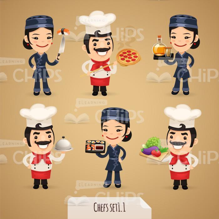 Chefs Vector Character Set-0
