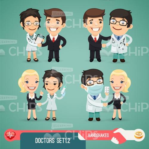 Doctors And Patients Vector Character Set-0