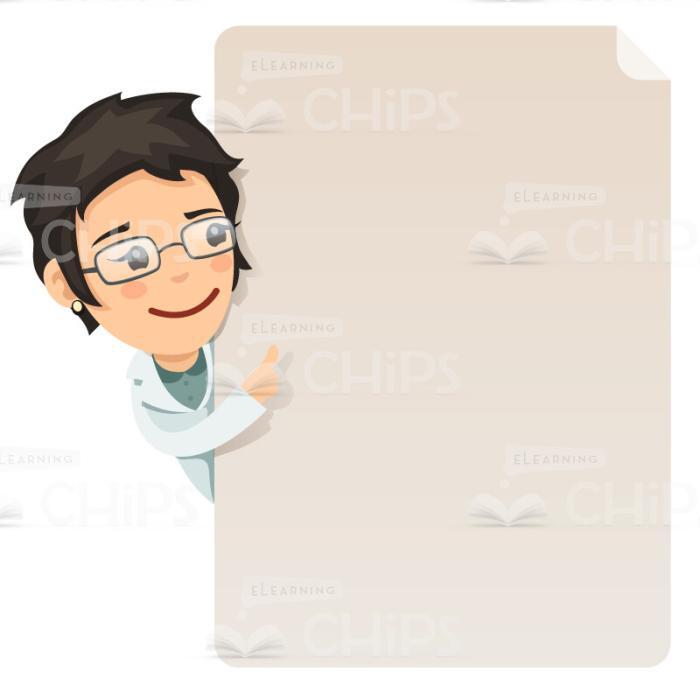 Doctors With Empty Blanks Vector Character Set-17403