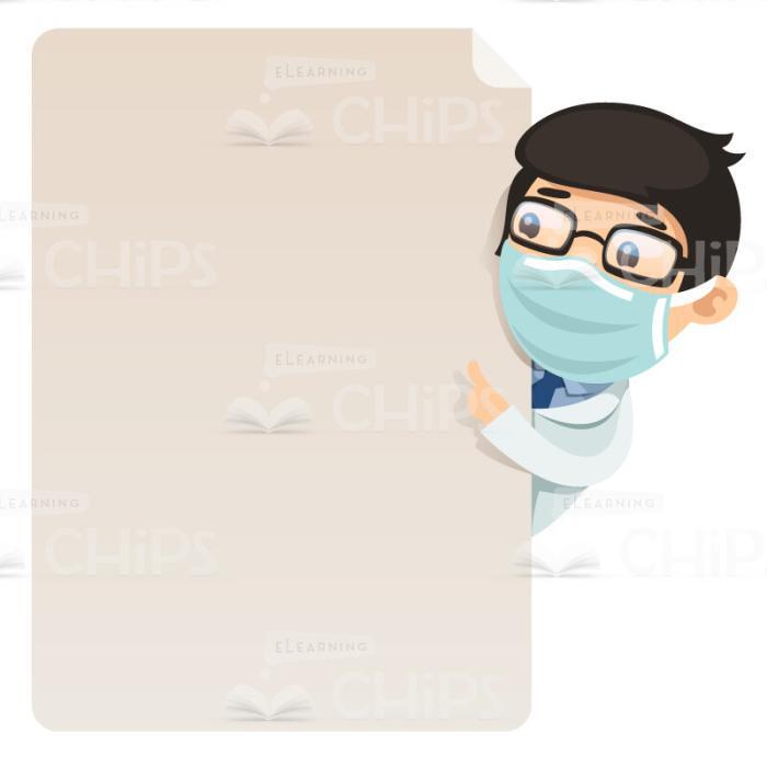 Doctors With Empty Blanks Vector Character Set-17404