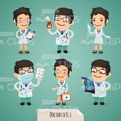 Doctors Vector Character Set-0