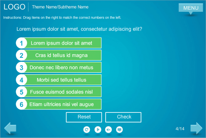 Drag and Drop Quiz — Download Storyline Templates for eLearning