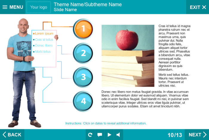 Text + Image Tab — Free Download Storyline Templates