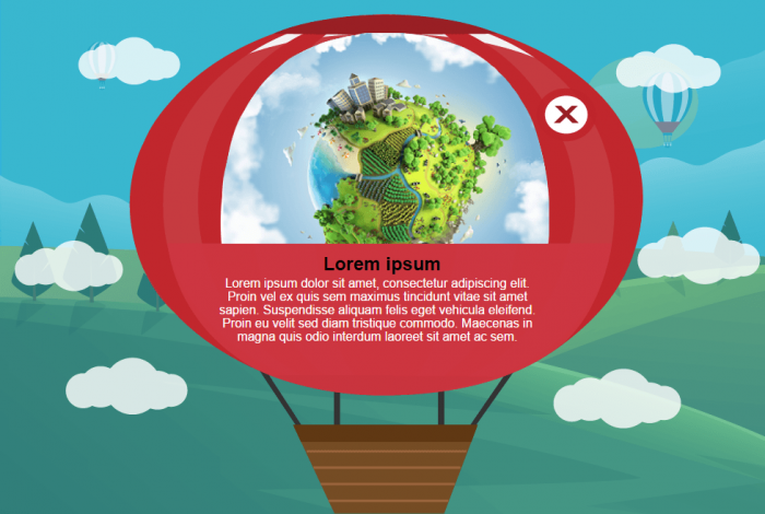Pop-up Window with Course Info — Free Lectora Publisher Templates