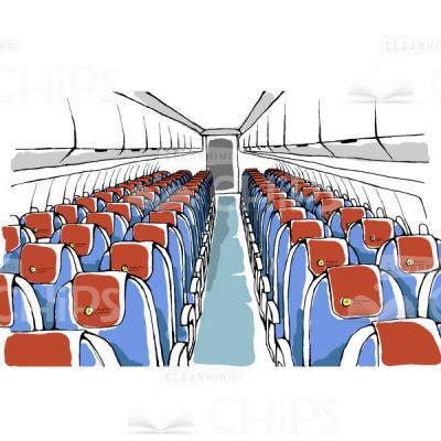 Aircraft Cabin Vector Background-0