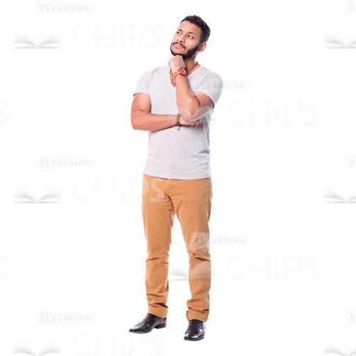 Discouraged Latino Man Cutout Picture-0