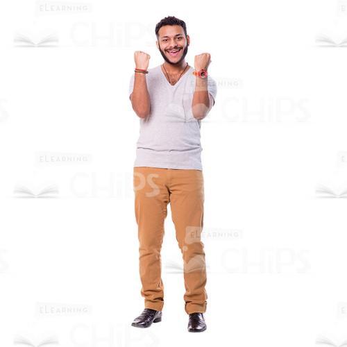 Satisfied Latino Man Cutout Picture-0