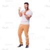 Infernally Happy Latino Man Cutout Picture-0