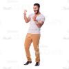 Happy Latin Cutout Character Saying "Yes!"-0
